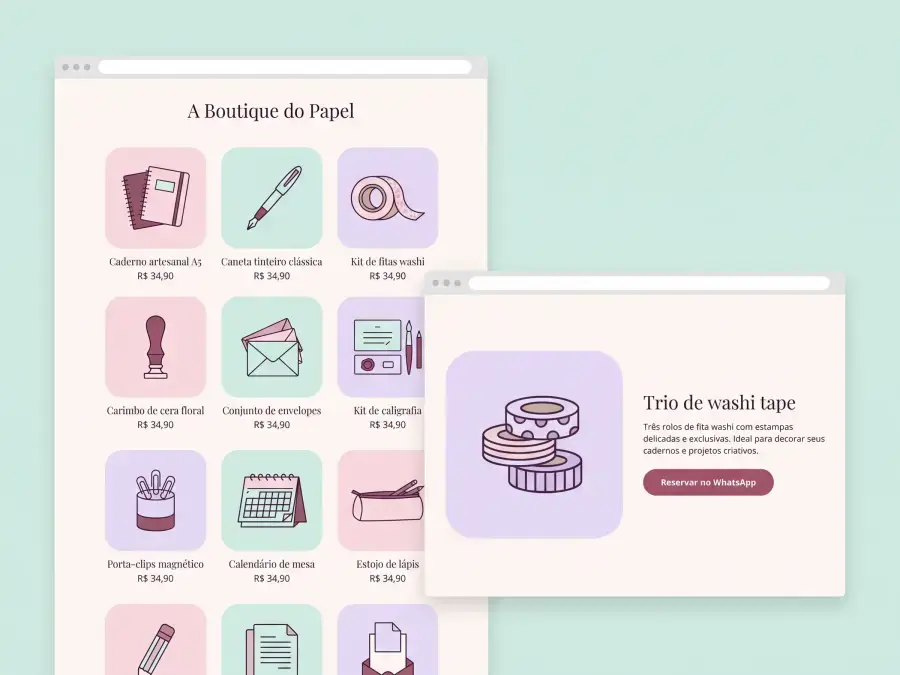 Boutique do Papel website