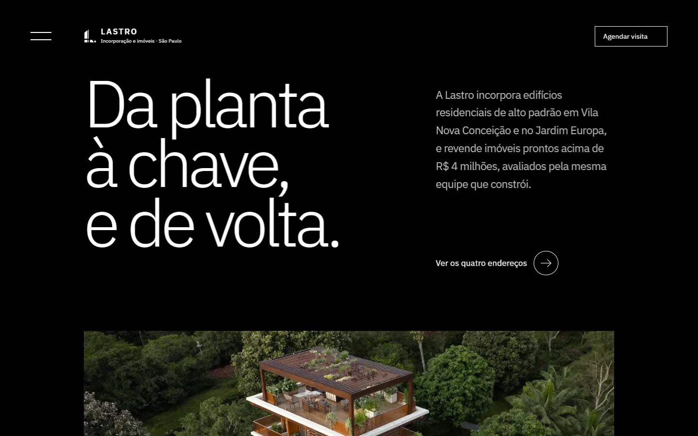 Home screen of the Lastro concept project